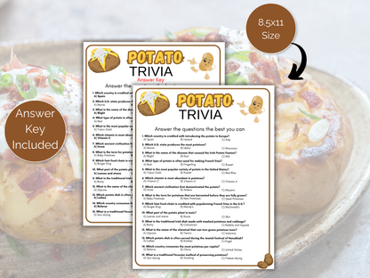 Potato Trivia Game