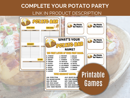 Potato Trivia Game