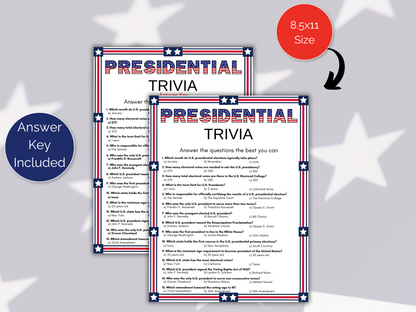 Presidential Trivia Game