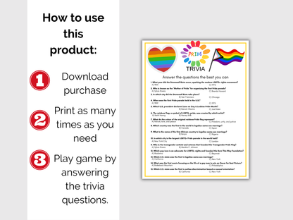Pride Trivia Game