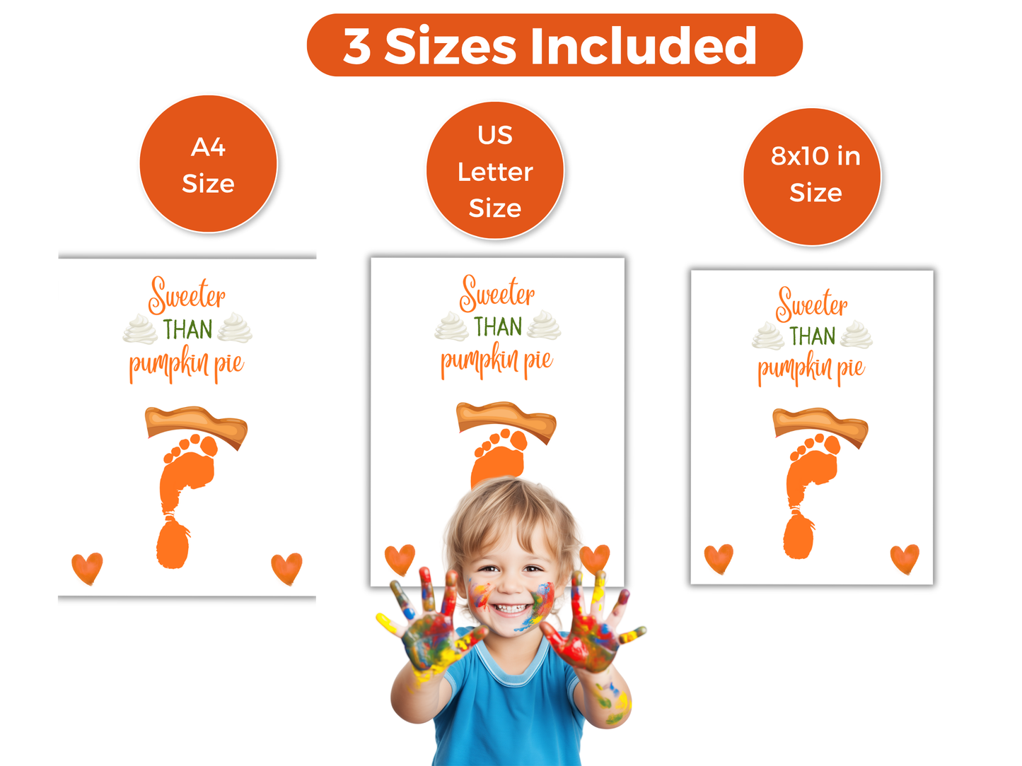 Pumpkin Pie Footprint Craft