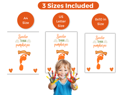 Pumpkin Pie Footprint Craft