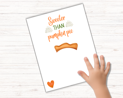 Pumpkin Pie Footprint Craft