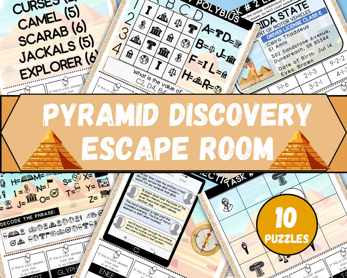 Pyramids Escape Room for Kids