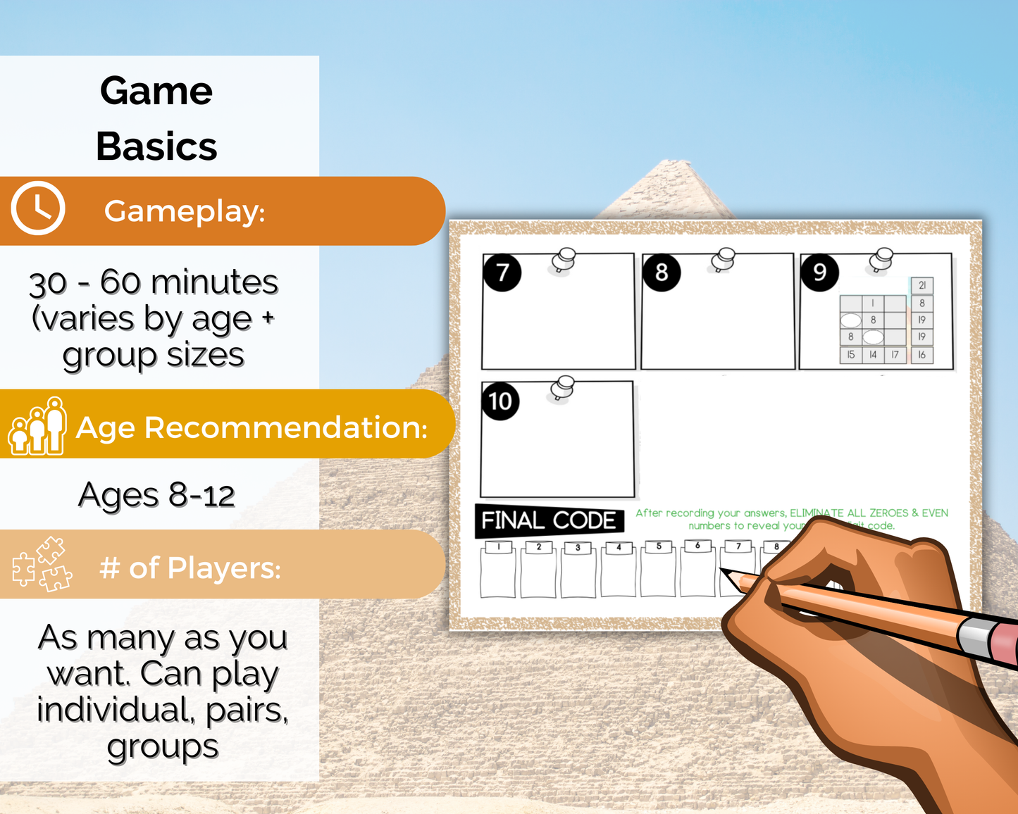 Pyramids Escape Room for Kids