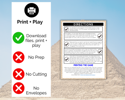 Pyramids Escape Room for Kids