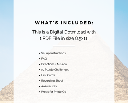 Pyramids Escape Room for Kids