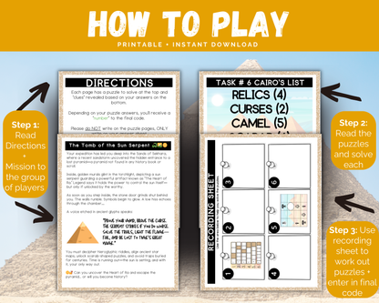 Pyramids Escape Room for Kids