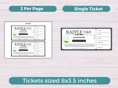 Editable Raffle Ticket Template