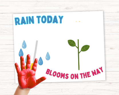 Spring Flowers Handprint Art