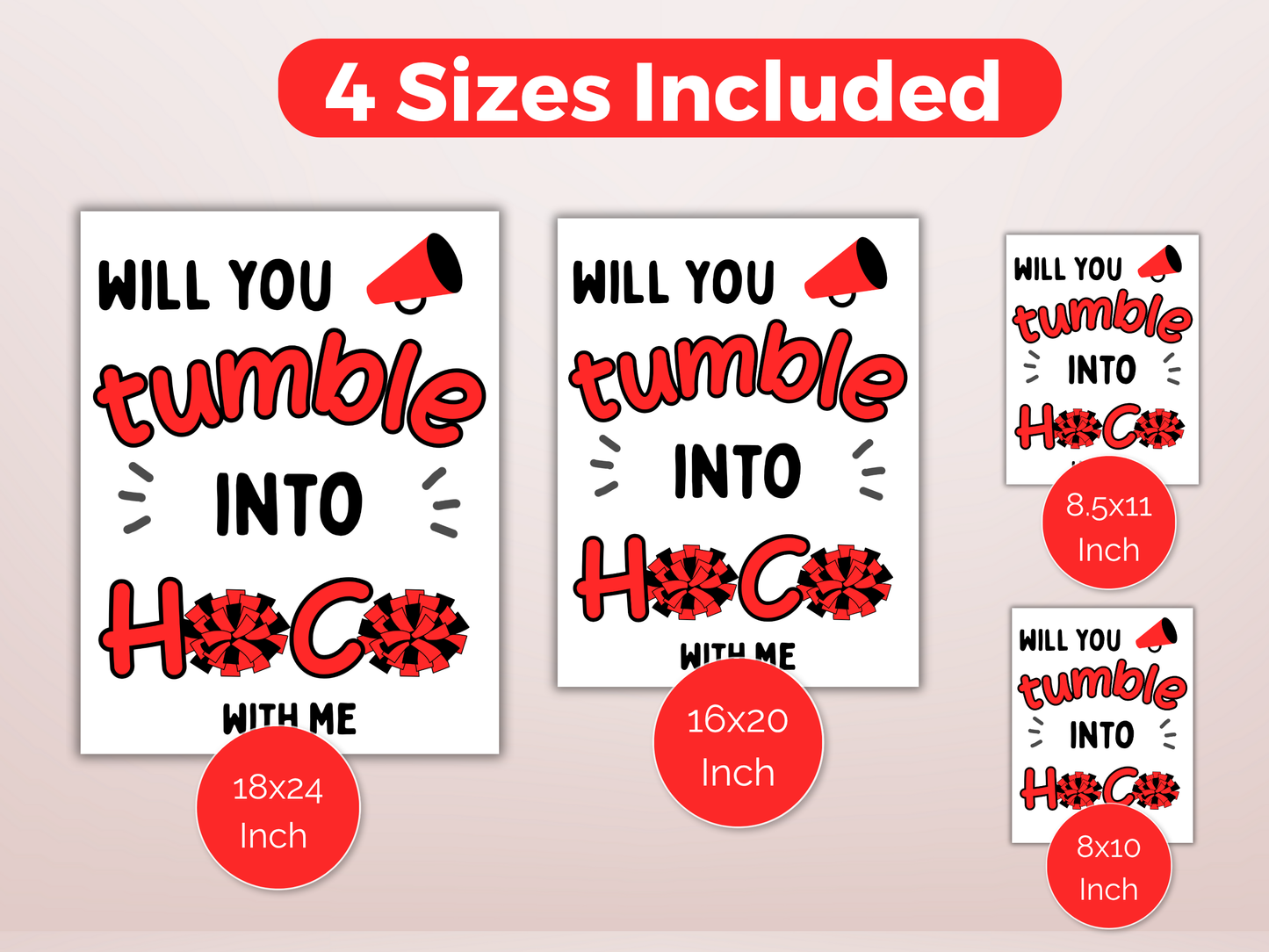 Editable Volleyball Homecoming Proposal Sign