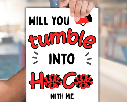 Editable Volleyball Homecoming Proposal Sign