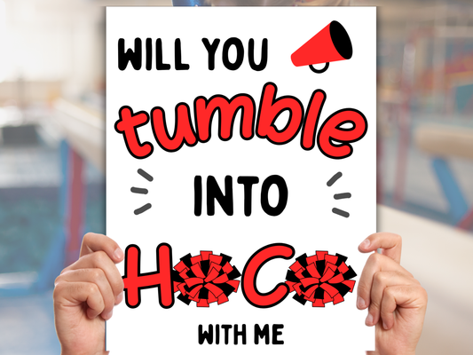 Editable Volleyball Homecoming Proposal Sign
