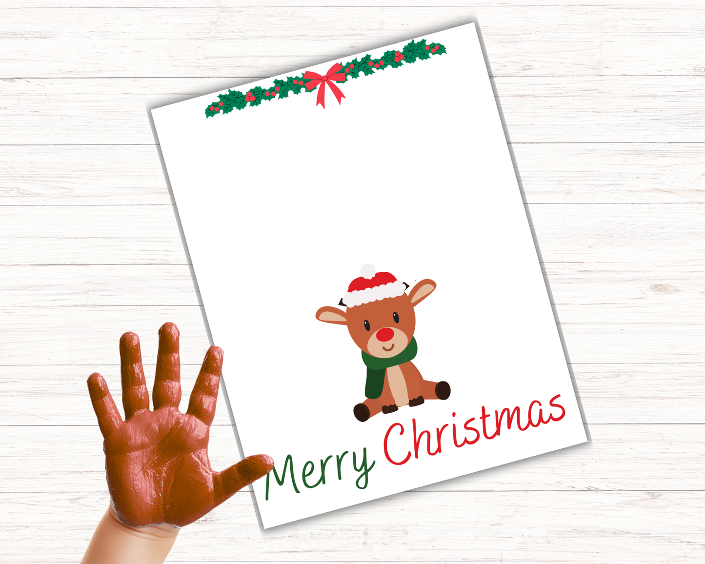 Reindeer Handprint Art