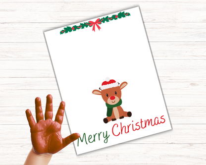 Reindeer Handprint Art
