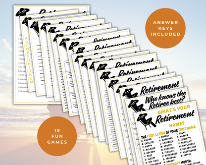 Retirement Party Game Bundle