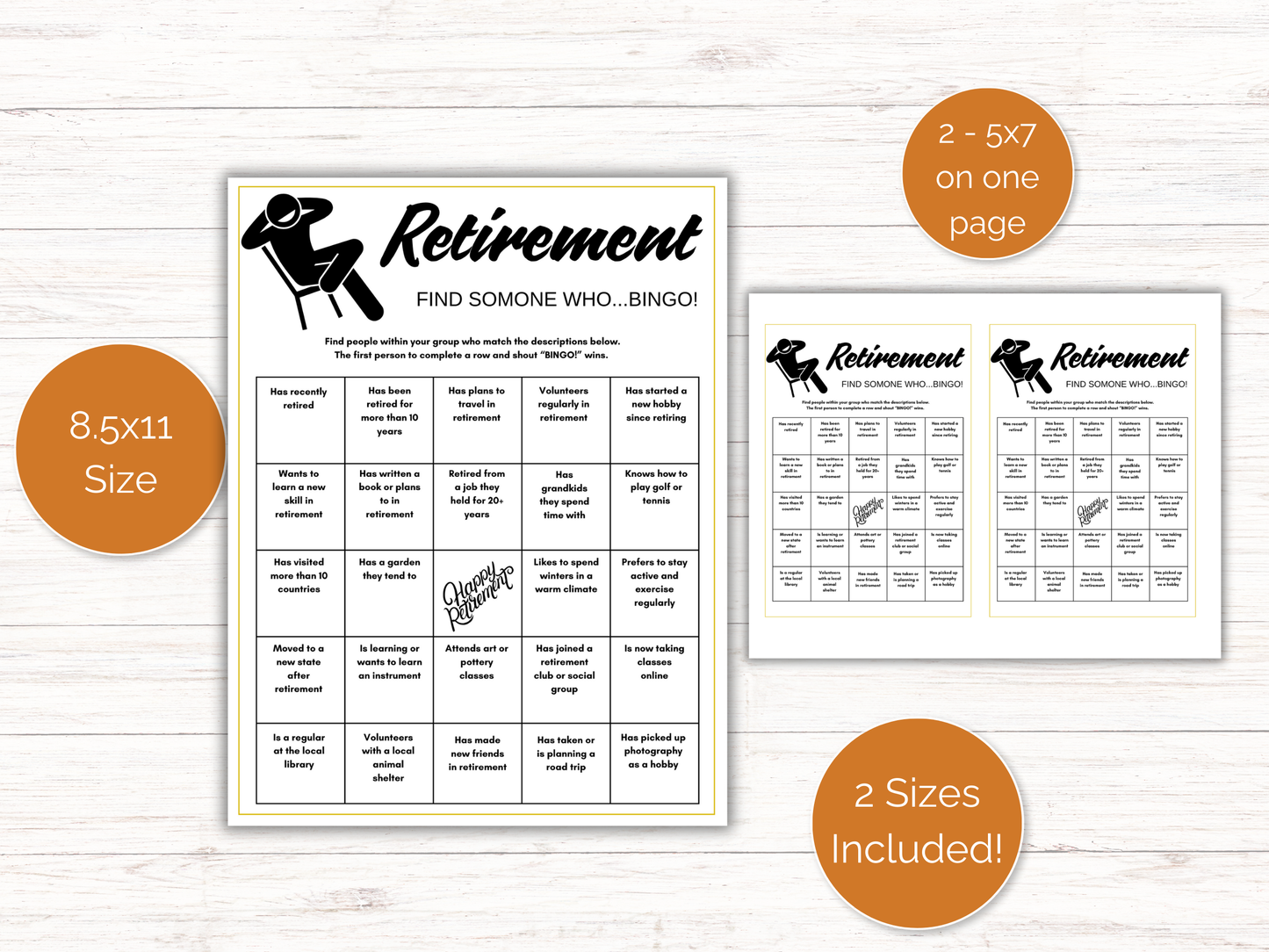 Retirement Find Someone Who
