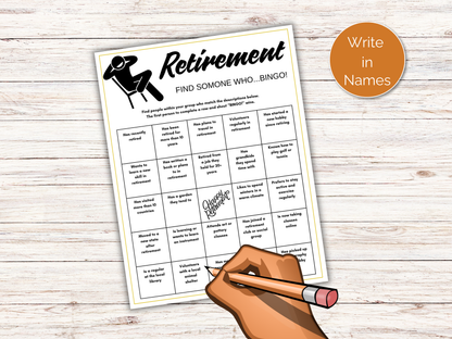 Retirement Find Someone Who
