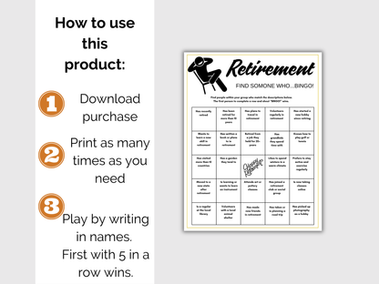 Retirement Find Someone Who