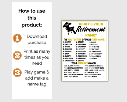 Retirement Party Game Bundle