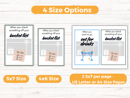 Retirement Gift Card Book Editable or Printable