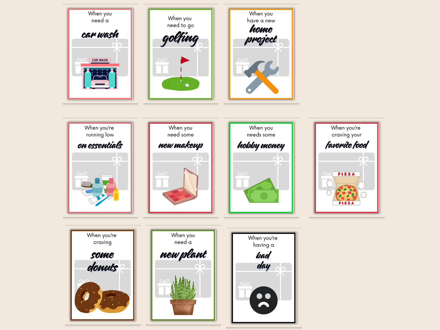 Retirement Gift Card Book Editable or Printable