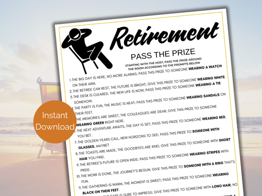 Retirement Pass The Prize