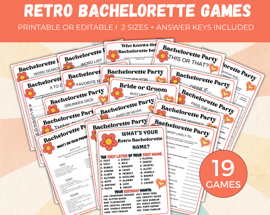 Retro Bachelorette Game Bundle