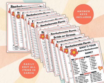 Retro Bachelorette Game Bundle
