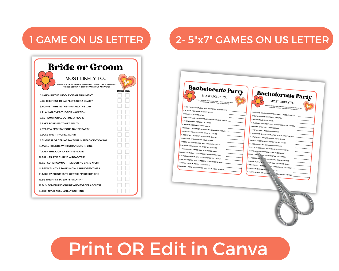 Retro Bachelorette Game Bundle