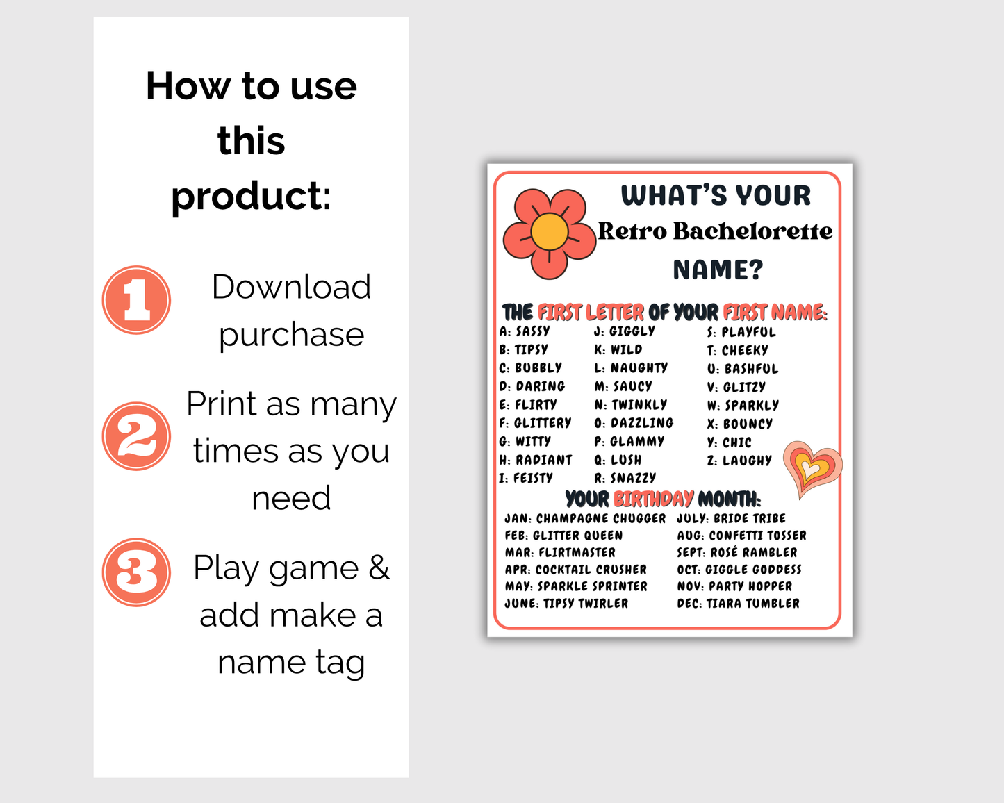 Retro Bachelorette Game Bundle