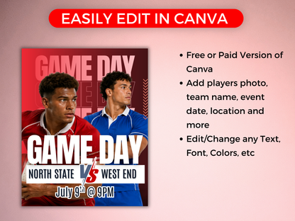 Rugby Social Media Templates Bundle