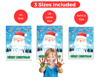 Santa Handprint Art