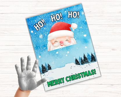 Santa Handprint Art