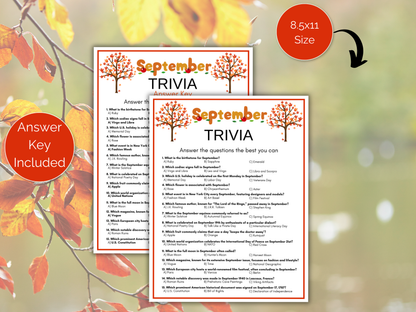 September Trivia Game