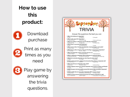 September Trivia Game