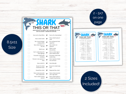 Shark This or That Game
