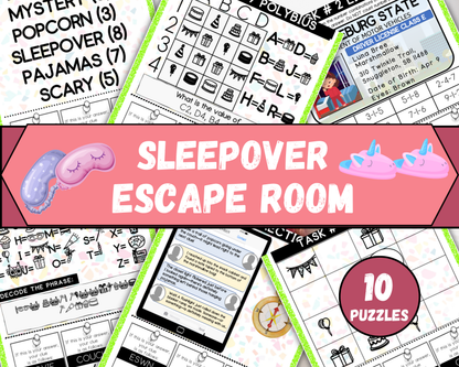 Sleepover Escape Room for Kids
