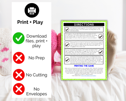 Sleepover Escape Room for Kids