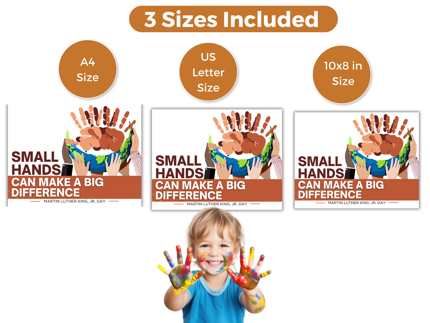 MLK Day Handprint Art - Small Hands