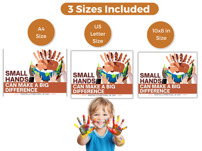 MLK Day Handprint Art - Small Hands