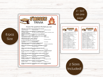 S'mores Trivia Game