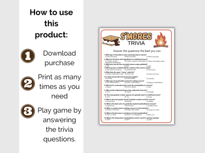S'mores Trivia Game