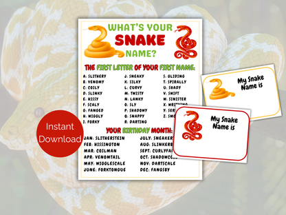 What's Your Snake Name