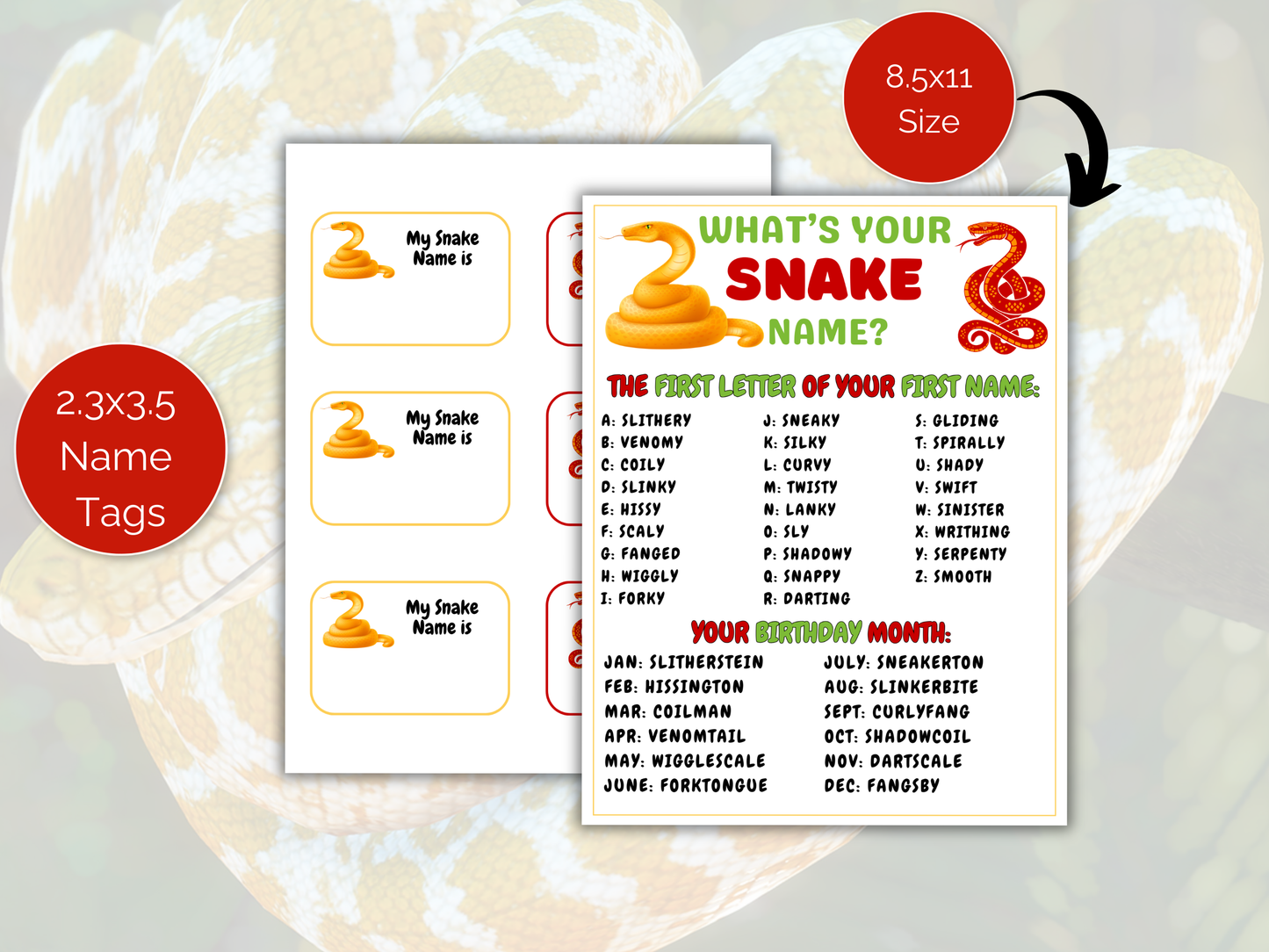 What's Your Snake Name