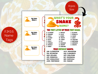 What's Your Snake Name