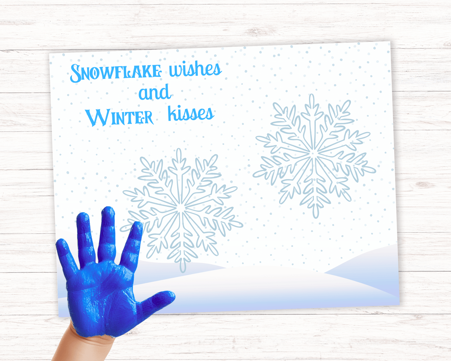 Snowflake Handprint Art