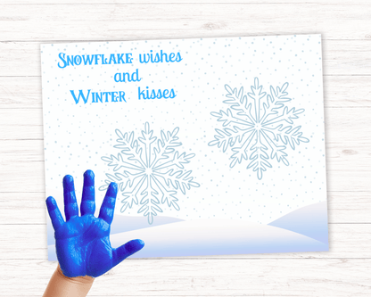 Snowflake Handprint Art