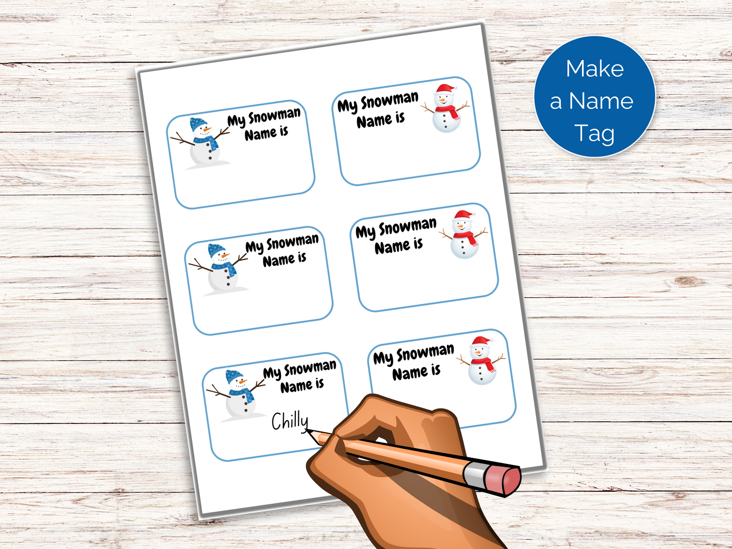 What's Your Snowman Name Game