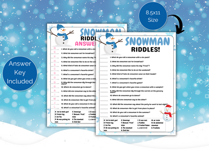 Snowman Riddles
